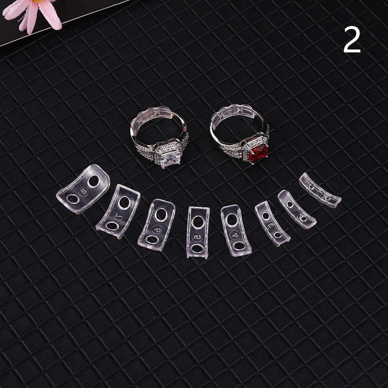 Invisible Ring Size Reducer with Spiral Spring Tightener