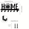 House-Shaped Wall Key Holder with Hooks