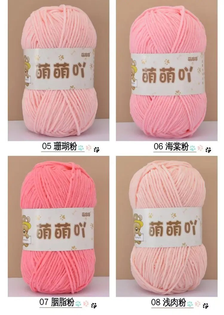 Soft Chenille Yarn for Crocheting and Knitting