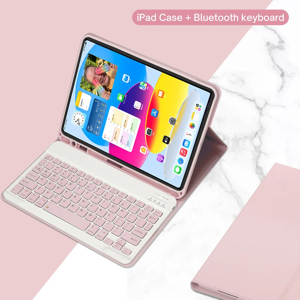 Detachable Keyboard Case for iPad 10th Gen and iPad 11th Gen (A16)