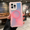 Laser Dazzling Magnetic Armor Case for iPhone with Dual-Layer Protection