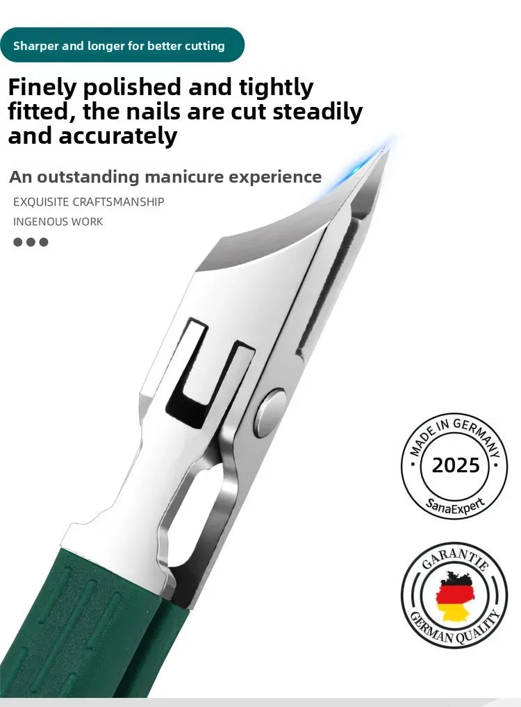 Precision Slant-Edge Stainless Steel Nail Clipper