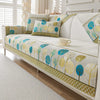 Chenille Jacquard Sofa Cover with Anti-Slip Backing