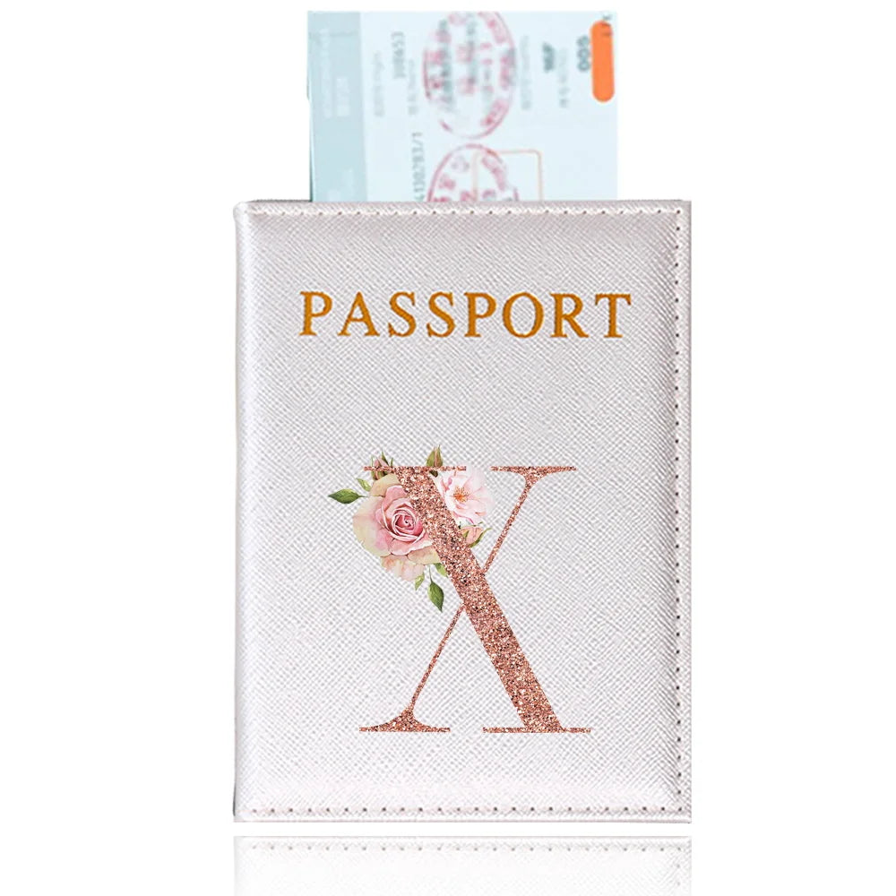 Elegant Rose Gold Passport Cover