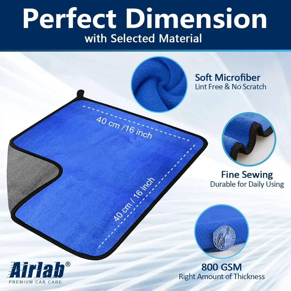 Microfiber Car Washing Towels – Quick-Drying, Lint-Free Cleaning Cloths