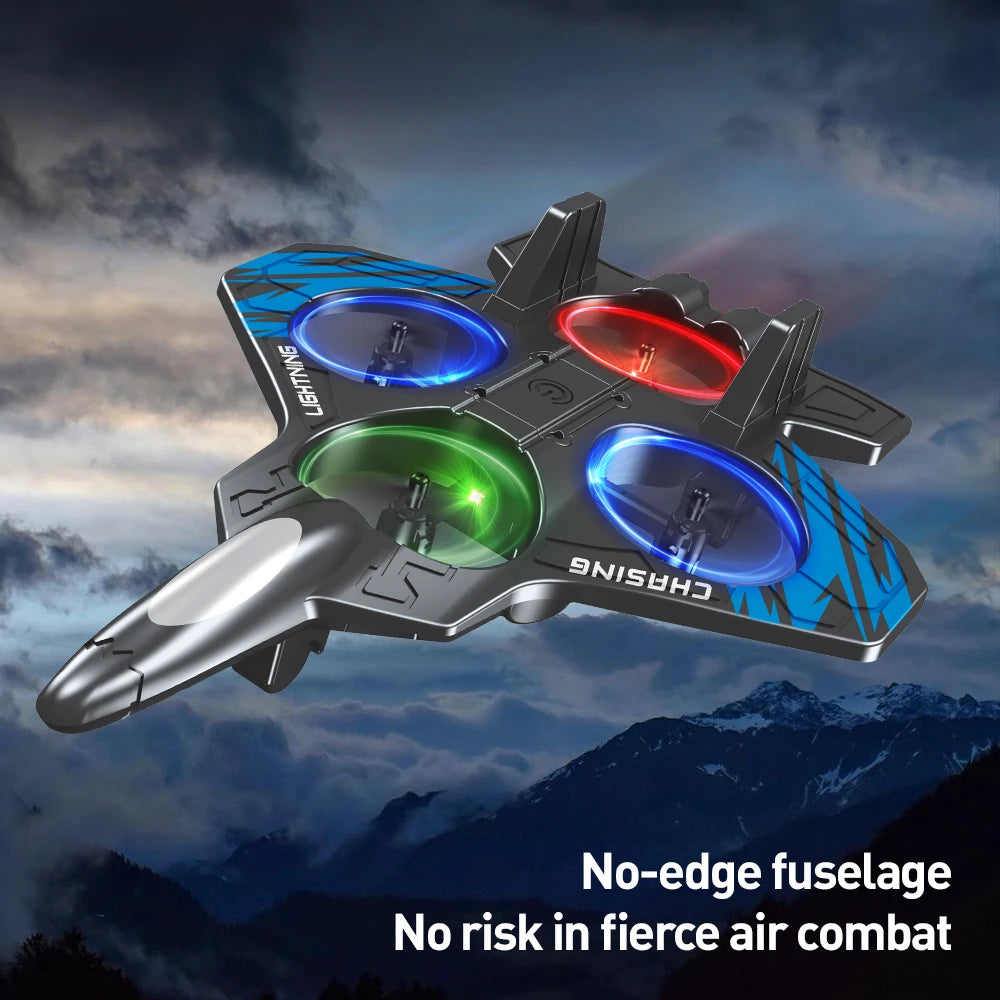 Stunt Foam Glider Drone with LED Lights and Intelligent Hover
