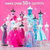 Fashion Design Craft Kit for Girls – 400+ Pieces with 3 Mannequins, No Sewing