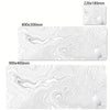 Large Abstract Desk Mat with Stitched Edges