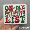 Pink Embroidered Iron-On Letter Patches for Clothing & Accessories