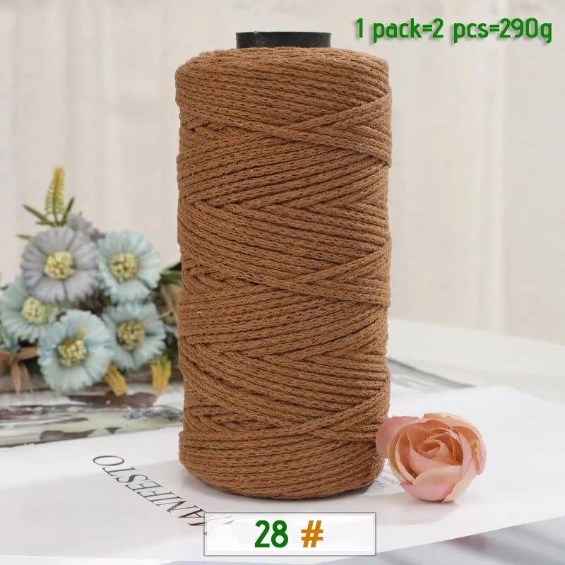 100% Cotton Hollow Yarn for Knitting & Crochet