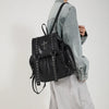 Gothic PU Leather Backpack with Rivet Accents