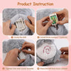Instructions for installing three number 7 batteries in a cuddly koala plush sleep companion.