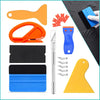 A complete vinyl wrap and film application tool kit showing various tools including a shaping tool, cutters, and application 