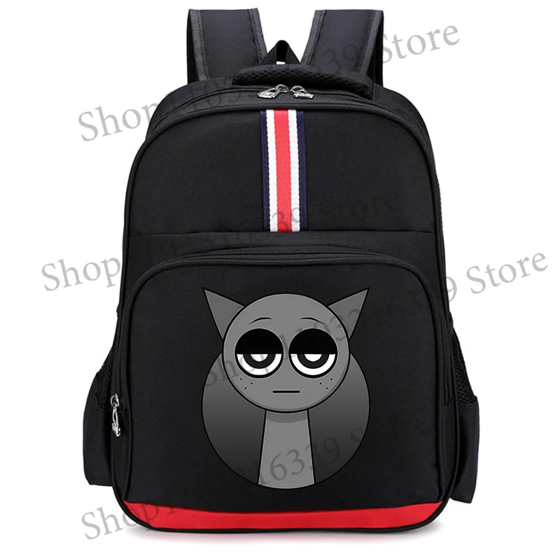 Sprunki Cartoon Backpack – Large Capacity Rucksack for Teens and Adults