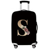 Gold Letter Series Elastic Luggage Cover