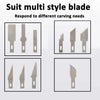 13-Piece Aluminum Alloy Carving Knife Set for Precision Crafting