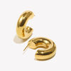 Chunky Gold Hoop Earrings