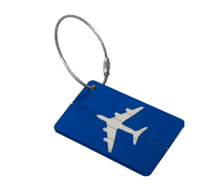Aircraft-Grade Aluminum Luggage Tag with ID Card Slot
