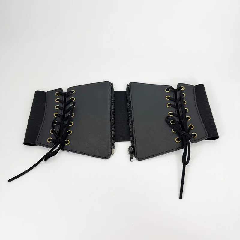 Front Lace-Up Corset Belt for Women