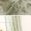 Lace Floral Sheer Curtain Panel for Living Room & Bedroom
