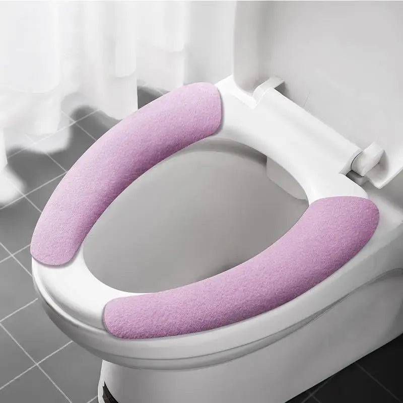 Plush Non-Slip Toilet Seat Cover Set – Washable & Eco-Friendly