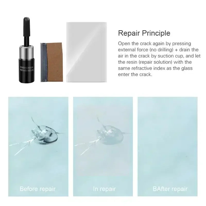 Windshield Repair Kit for Chips and Cracks
