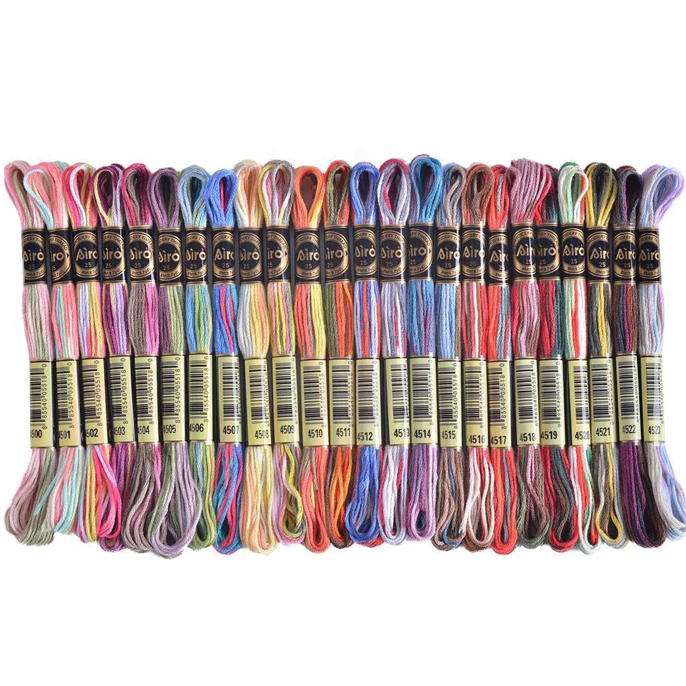 78-Color Ombré Embroidery Floss Set — 8-Meter Gradient Threads for Cross Stitch, Sewing & DIY Crafts