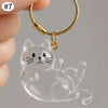 Pet Fur Memory Keychain with Cat-Shaped Capsule