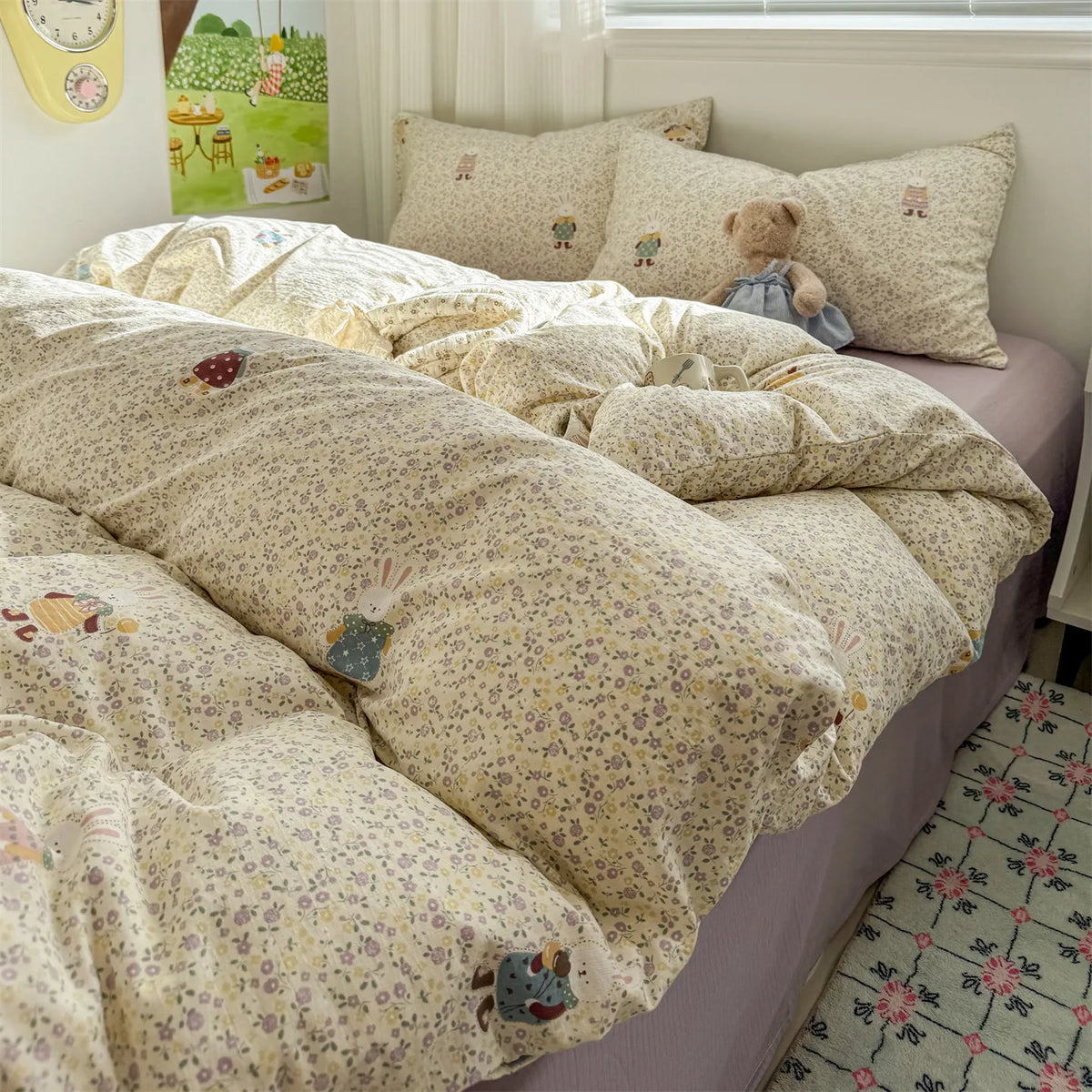 Ultra-Soft Microfiber Duvet Cover Set with Pillowcases