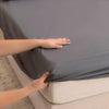 Waterproof Fitted Bed Sheet with 360-Degree Elastic Band
