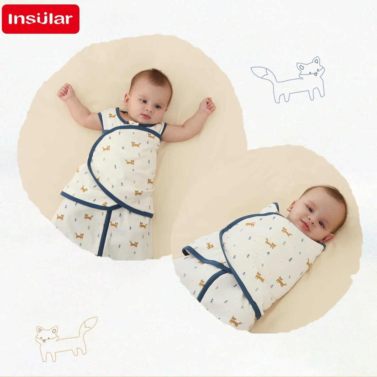 Lightweight Cotton Baby Sleeping Bag for Newborns