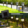 Solar-Powered LED Pathway Lights - Set of 2