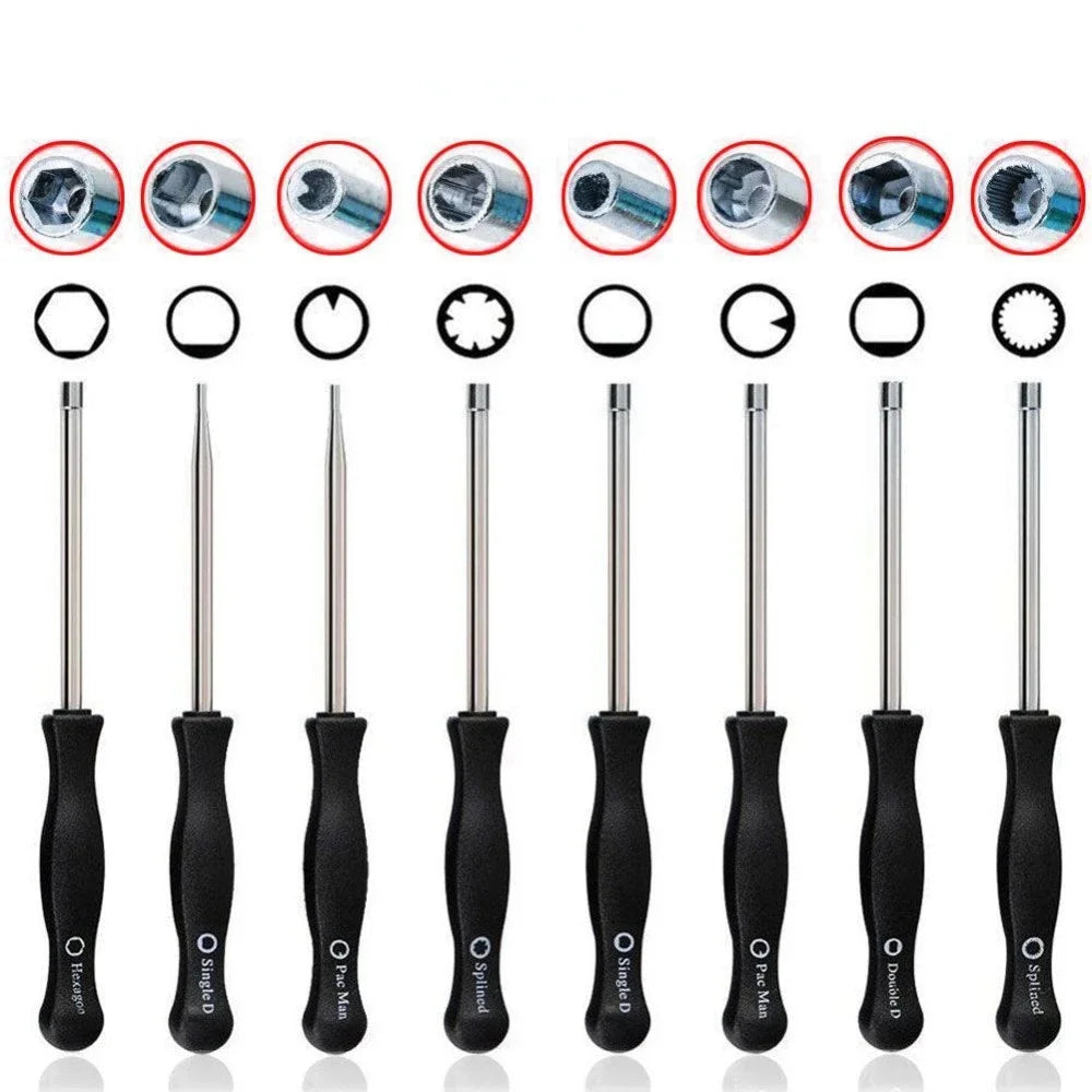 8-Piece Carburetor Adjustment Tool Set for Small Engines
