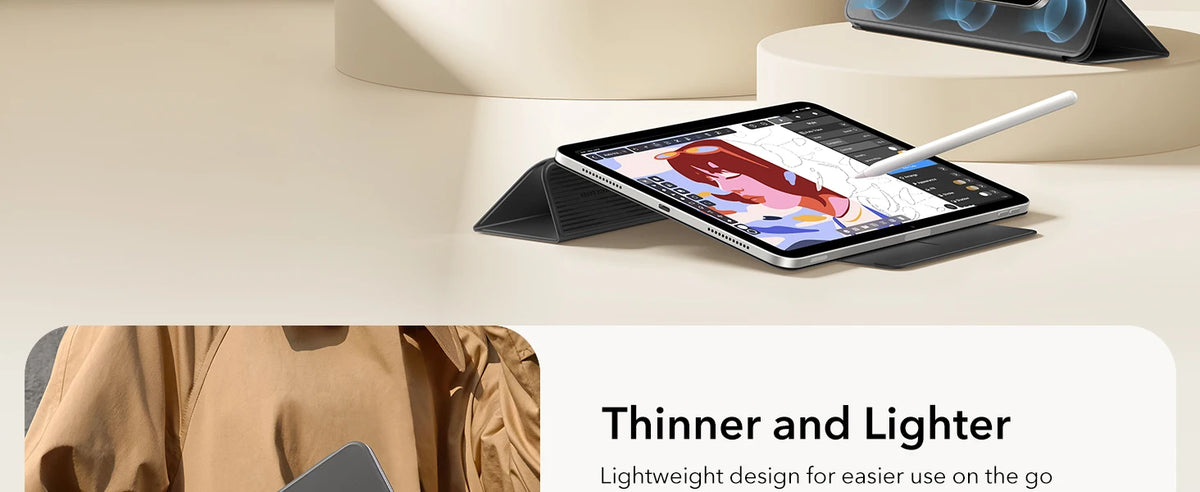 Magnetic Folio Case for iPad Air 11 Inch with Auto Wake/Sleep