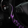 Flame Totem Fabric Steering Wheel Cover (Fits 14.5-15 Inch)
