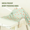 Snap Button Waterproof Baby Feeding Bib with Long Sleeves