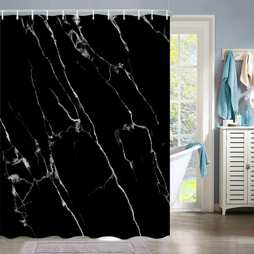 Luxury Marble Abstract Fluid Pattern Shower Curtain