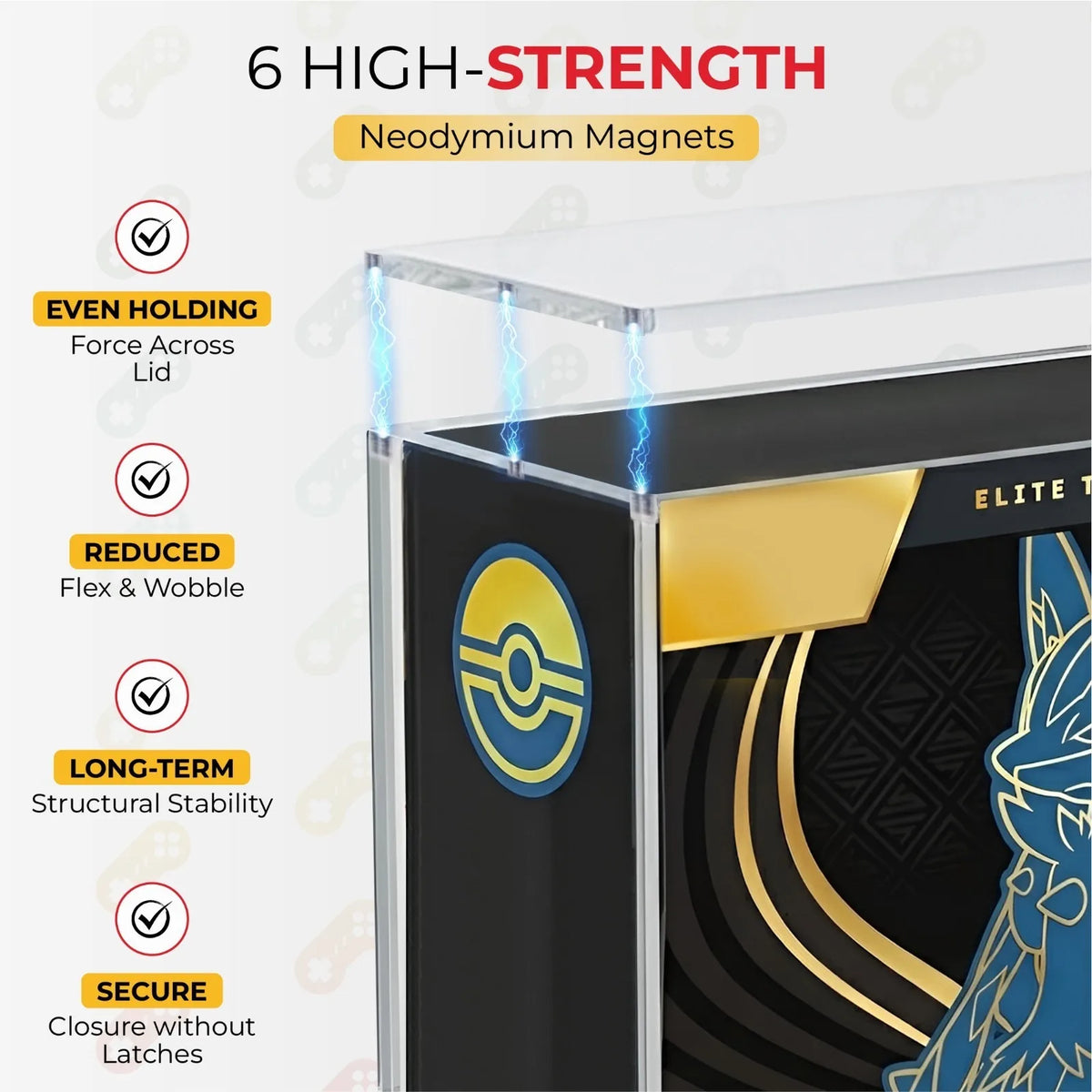 Clear Acrylic Display Case with Magnetic Lid