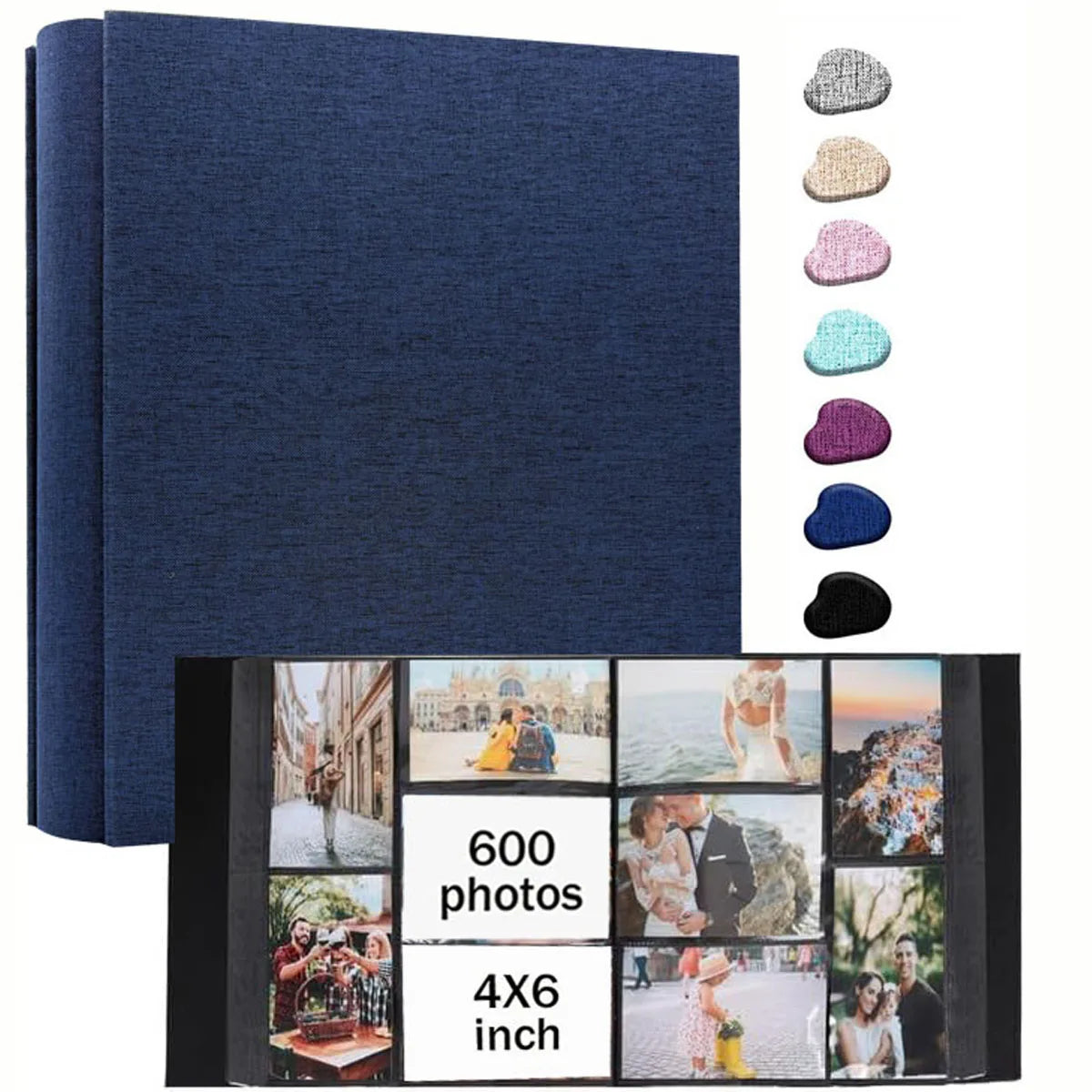 Linen Photo Album with 4x6 Sleeves