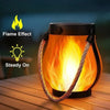 Solar Flickering Flame Lantern with Rope Handle