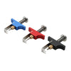 Three tools for removing tiny whoop propellers, featuring different colored plastic bodies and ejector pins.