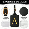 PU Leather Luggage Tag with Privacy Cover