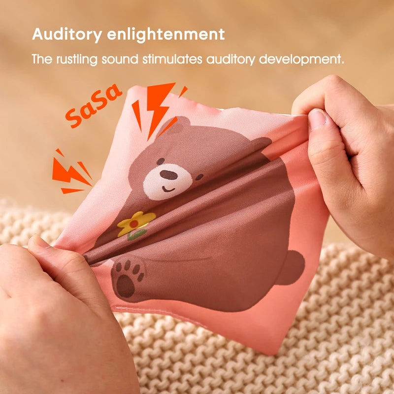 Montessori Sensory Tissue Box Toy with Soft Scarves