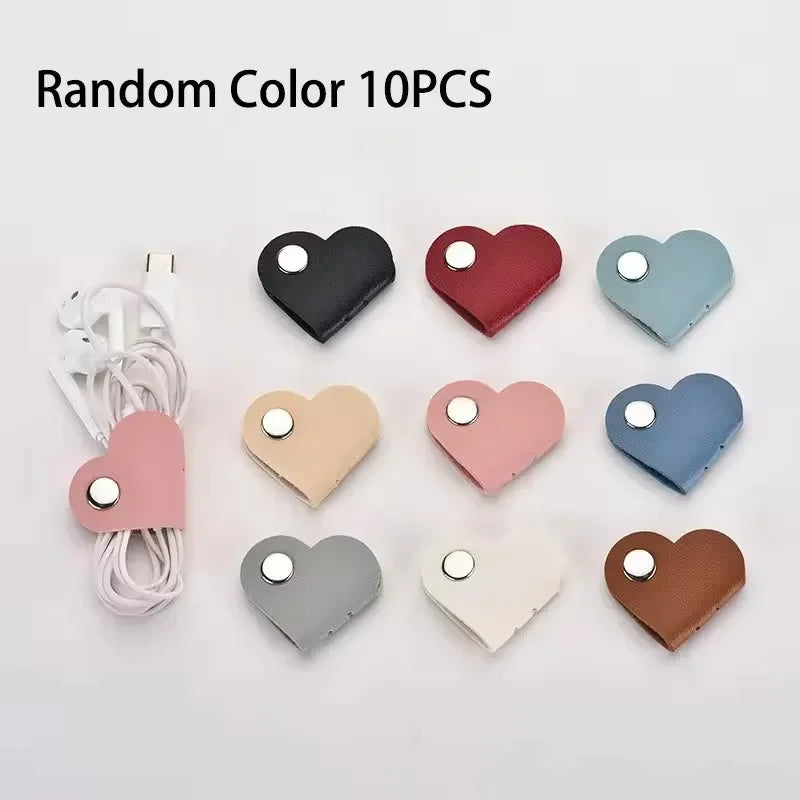 Durable Leather Cable Protectors for Charging Cords