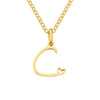 Collier avec Lettre Initiale et Pendentif Cœur
