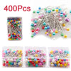 400 pieces of pearlized ball head sewing pins for fabric crafting in various colors