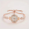 Elegante Quarzuhr mit Gold-Strassarmband