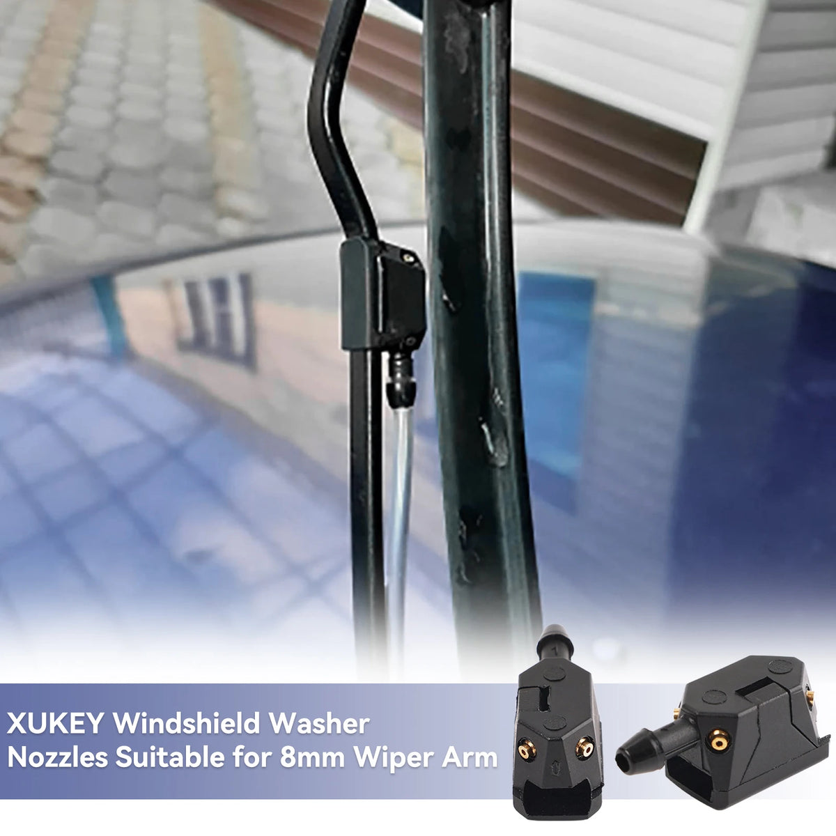 4-Way Adjustable Windshield Washer Jet Nozzle Kit