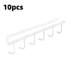 6-Hook Under Cabinet Storage Rack for Kitchen and Closet Organization