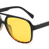 Gafas de sol piloto polarizadas oversize